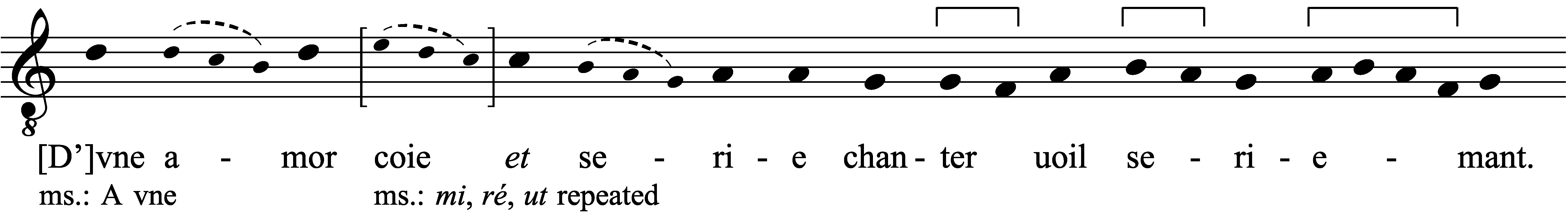 Work musical notation